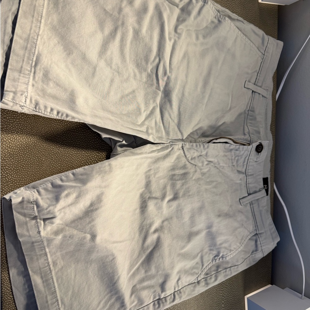 Ag Adriano Goldschmied Gray Flat Front Shorts